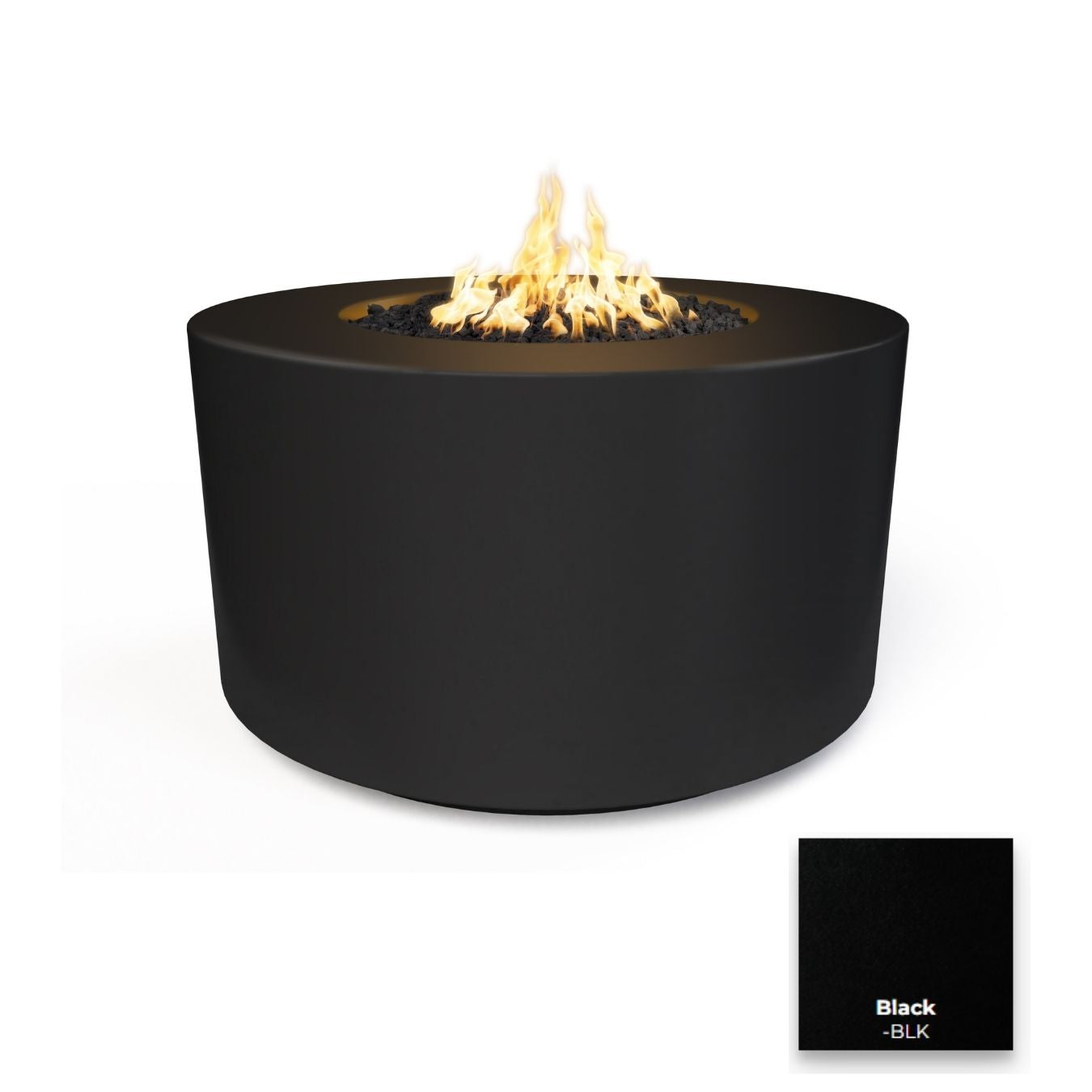 The Outdoor Plus 42" Florence Concrete Fire Pit - 24" Tall + Free Cover | Outdoor Heat Direct