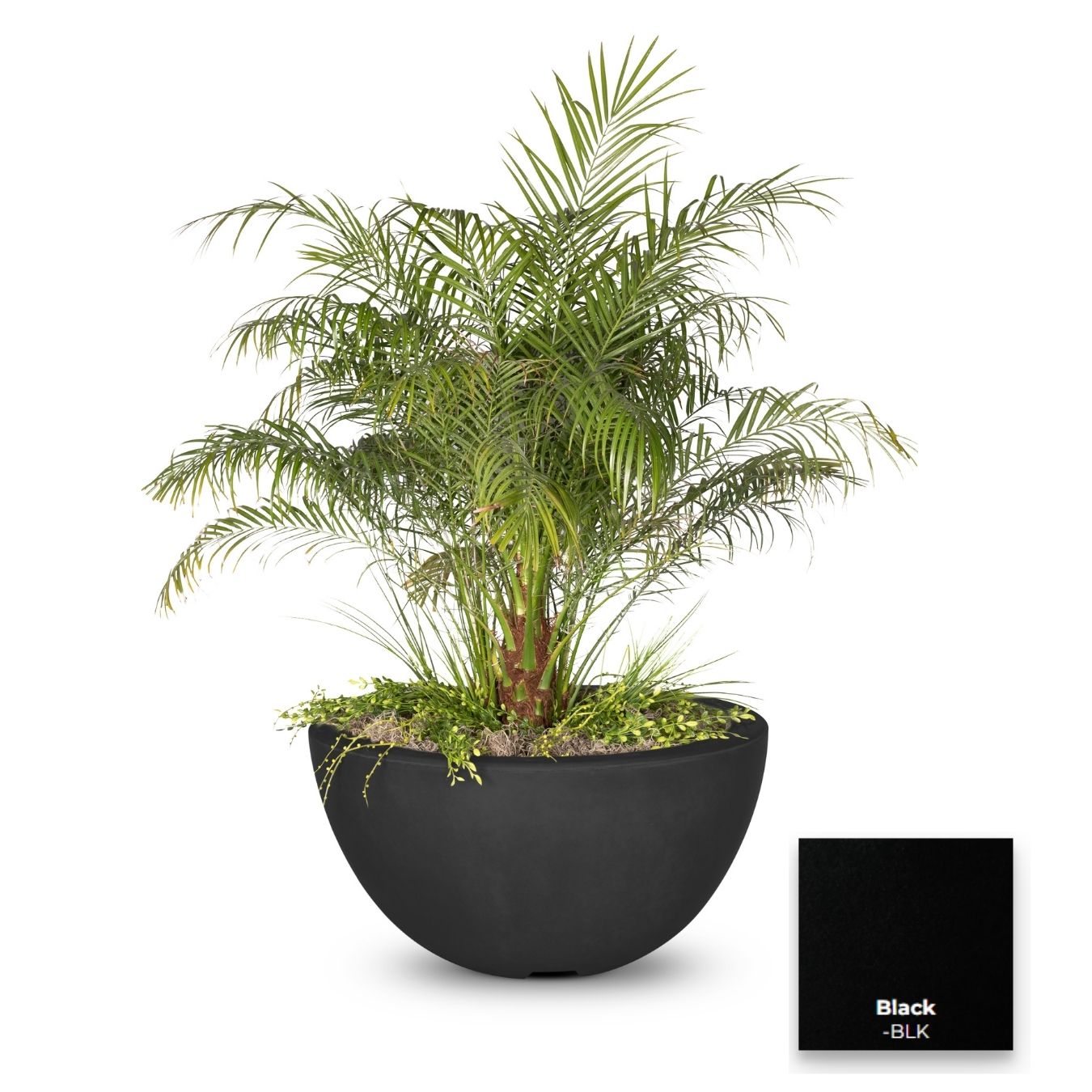 The Outdoor Plus Luna Concrete Planter Bowl | Outdoor Heat Direct