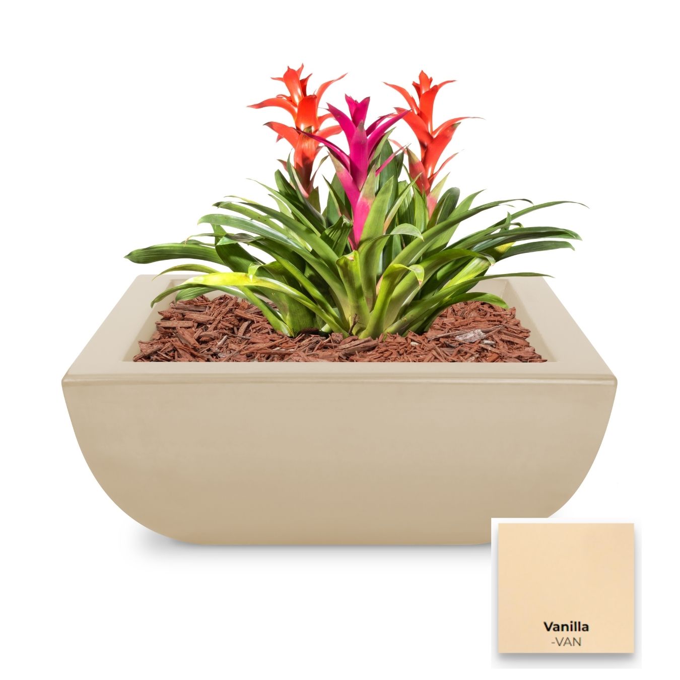 The Outdoor Plus Avalon Concrete Planter Bowl | Outdoor Heat Direct