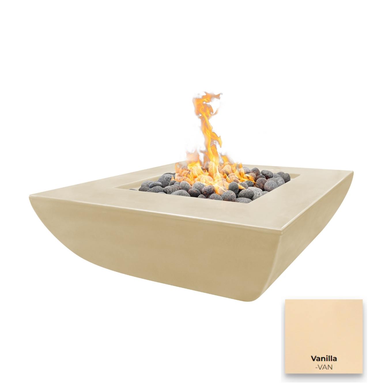 The Outdoor Plus Avalon Wide Ledge Fire Pit | Outdoor Heat Direct