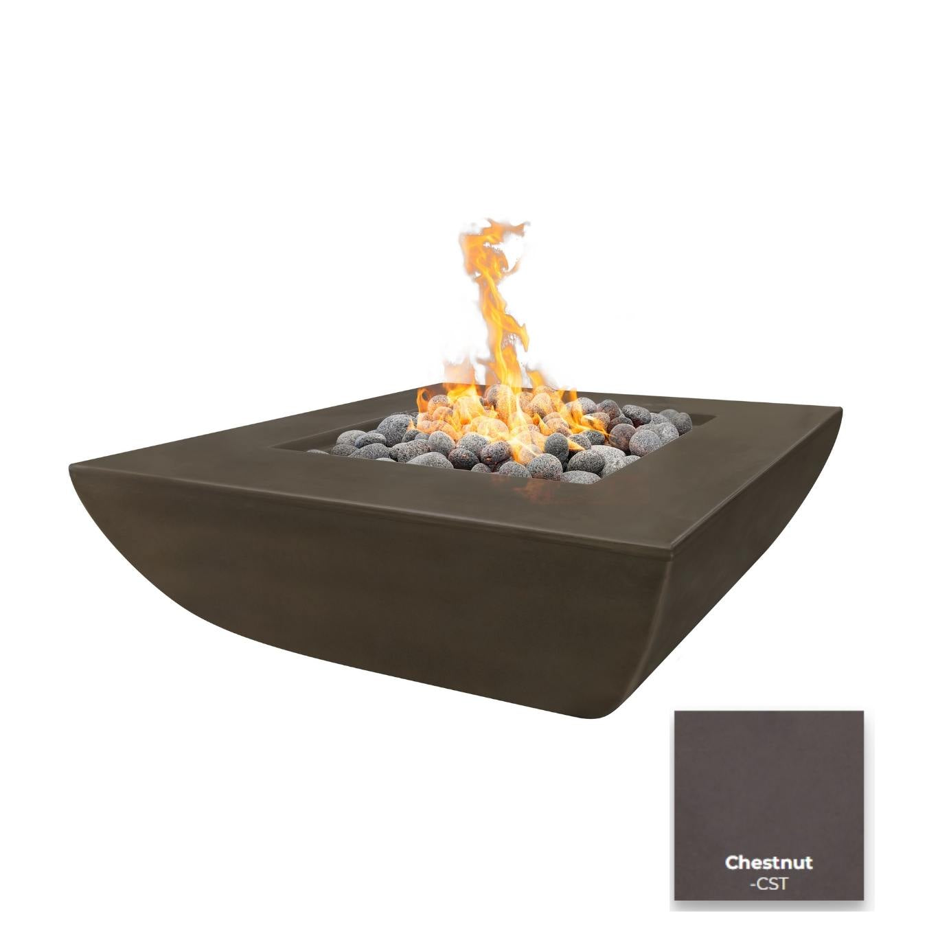 The Outdoor Plus Avalon Wide Ledge Fire Pit | Outdoor Heat Direct