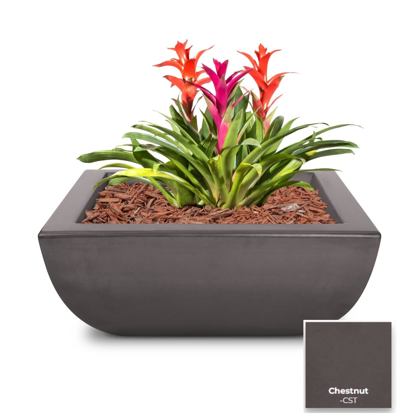 The Outdoor Plus Avalon Concrete Planter Bowl | Outdoor Heat Direct