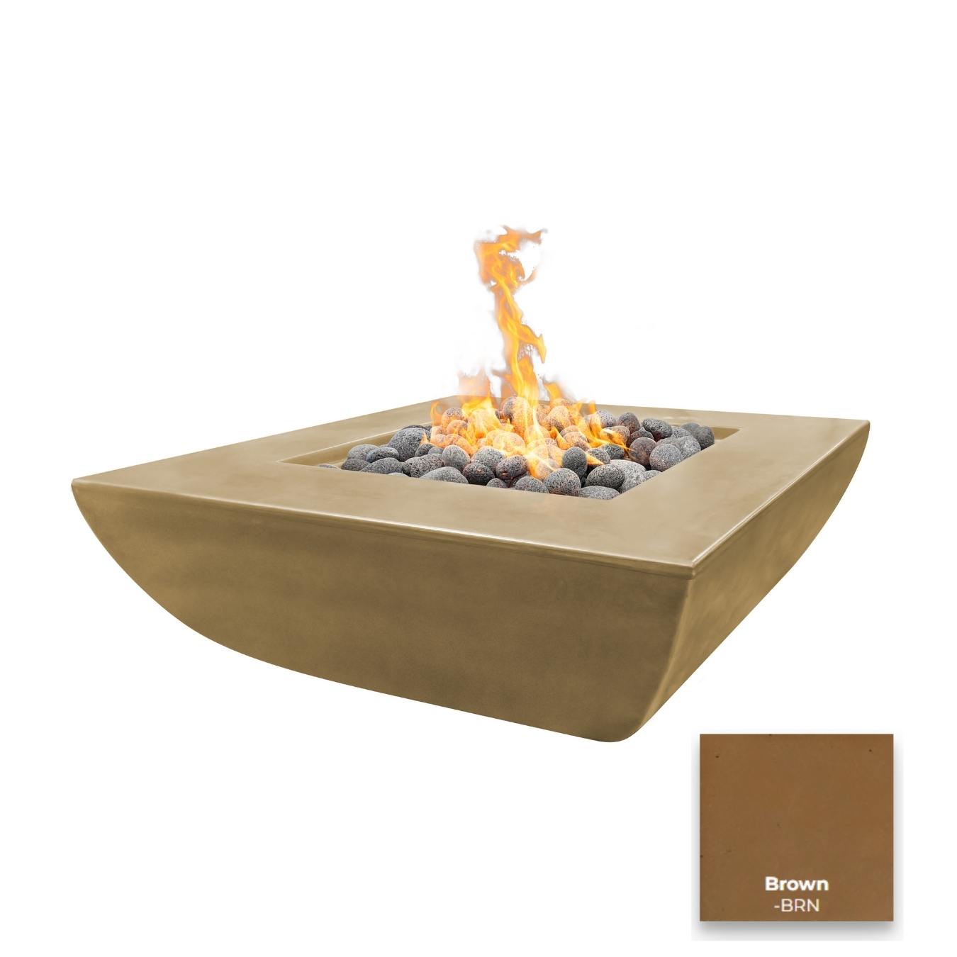 The Outdoor Plus Avalon Wide Ledge Fire Pit | Outdoor Heat Direct