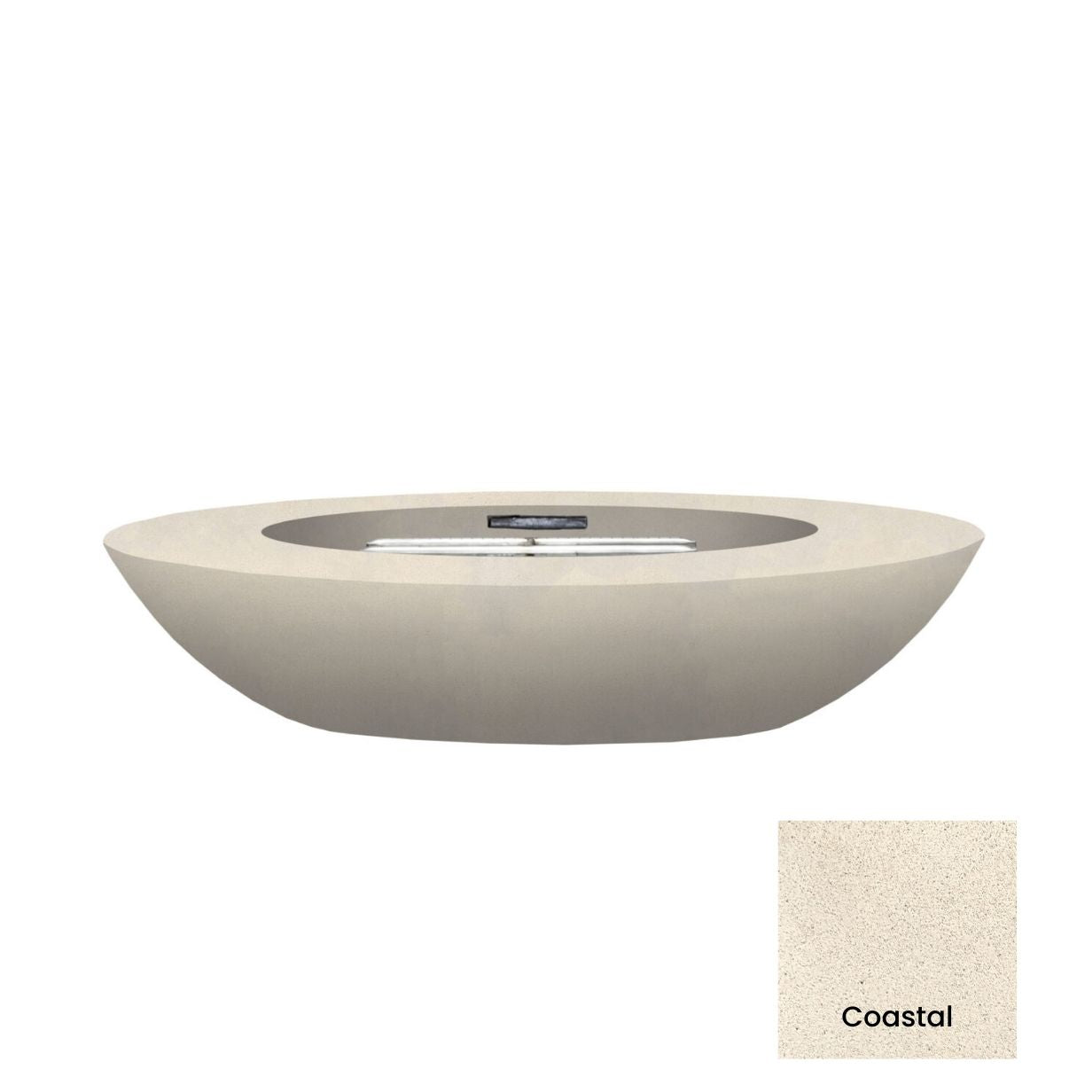 Prism Hardscapes 79" x 45" Ovale Fire Bowl + Free Cover | Outdoor Heat Direct