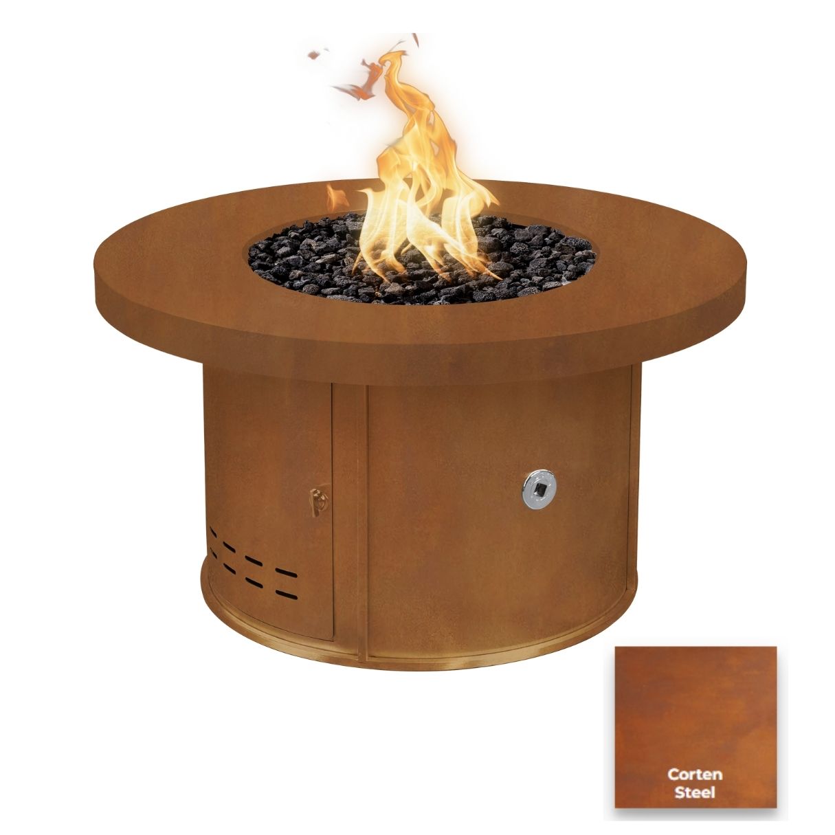 The Outdoor Plus Mabel Metal Fire Pit + Free Cover | Outdoor Heat Direct