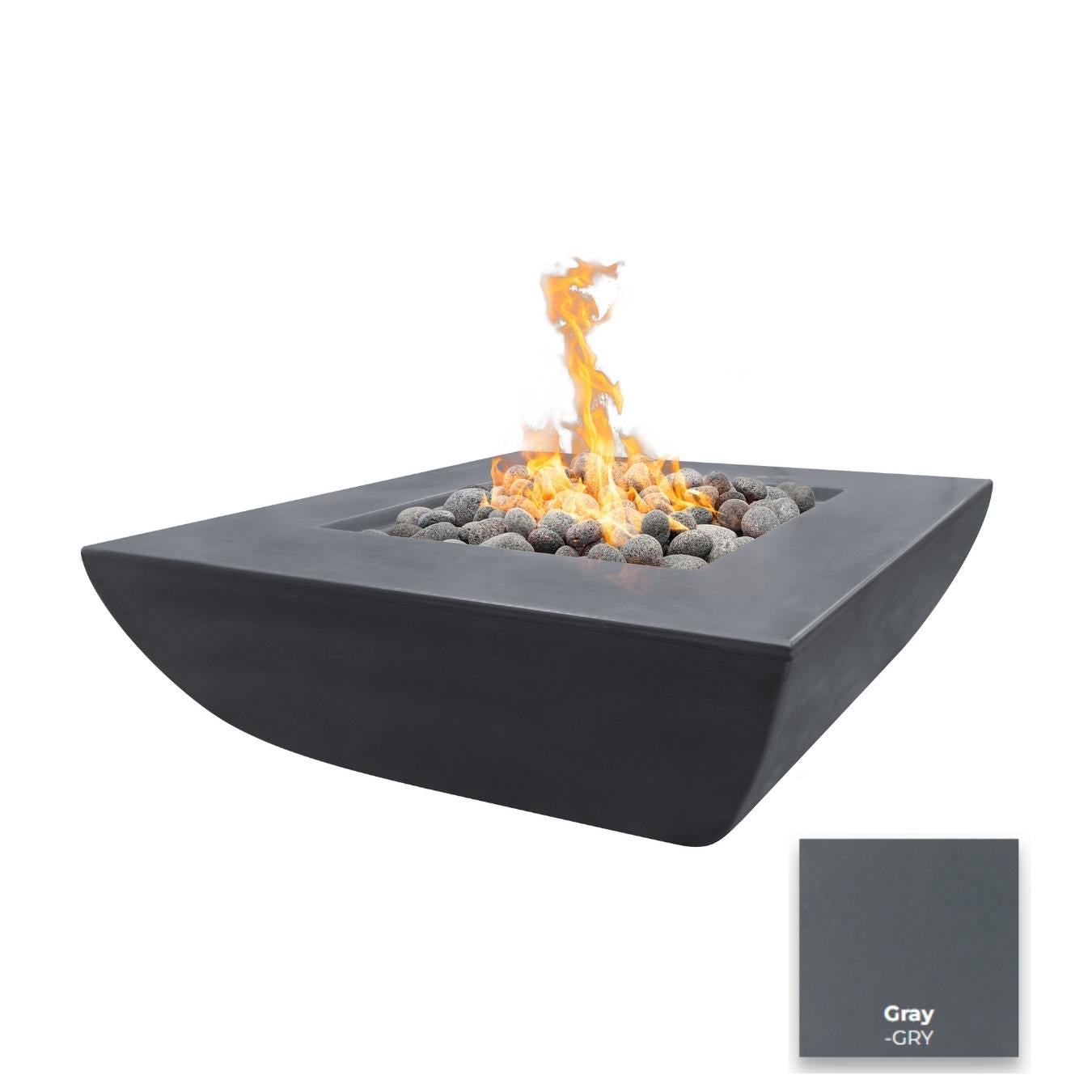 The Outdoor Plus Avalon Wide Ledge Fire Pit | Outdoor Heat Direct