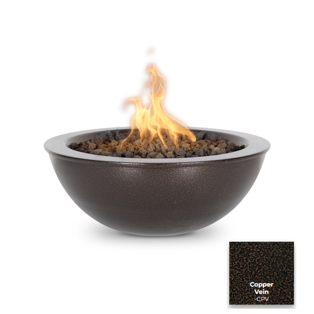 The Outdoor Plus Sedona Powdercoated Steel Fire Bowl + Free Cover | Outdoor Heat Direct
