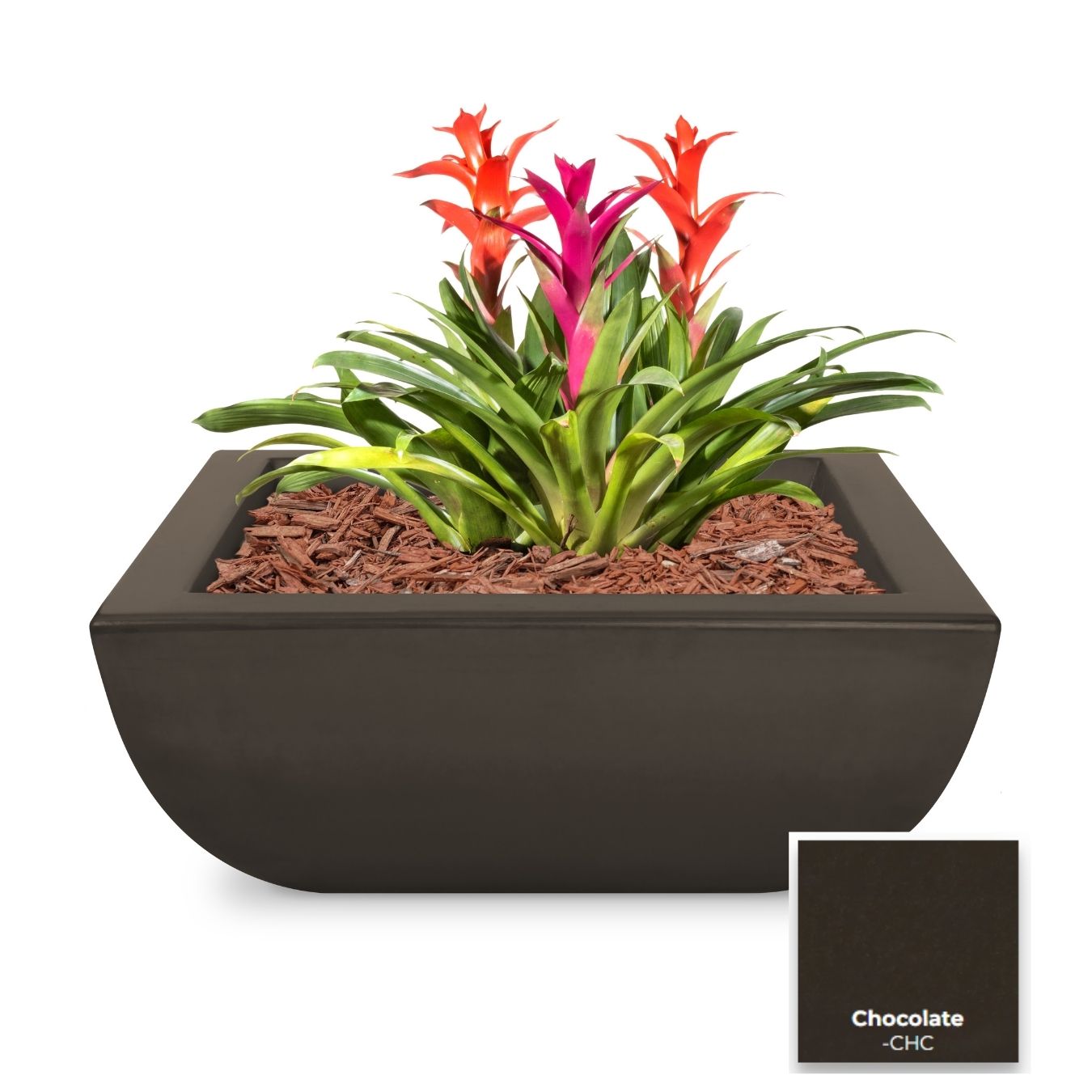 The Outdoor Plus Avalon Concrete Planter Bowl | Outdoor Heat Direct