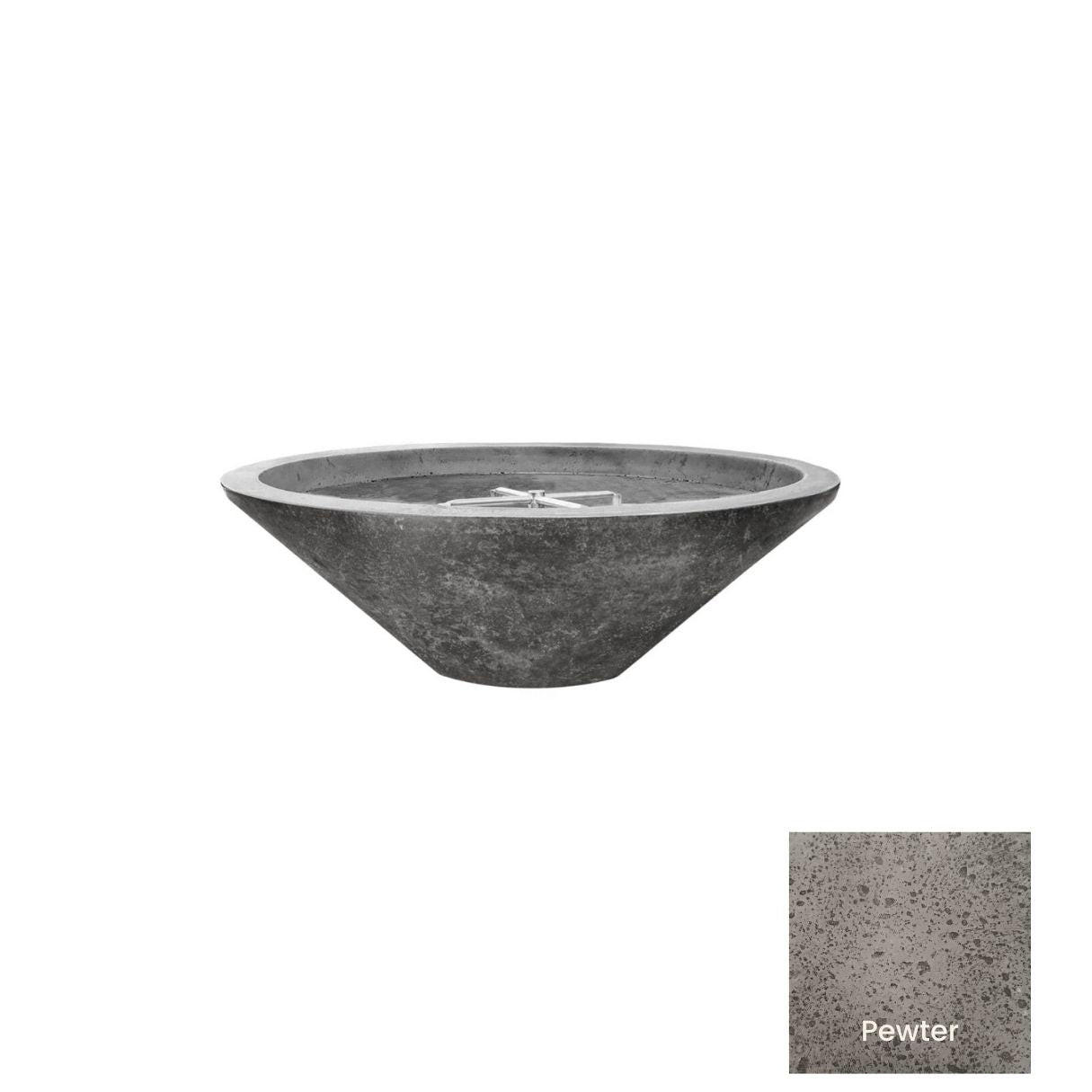 Fire Bowl 31" Embarcadero Pedestal by Prism Hardscapes+ Custom Cover(Lead Time 2-3 weeks)