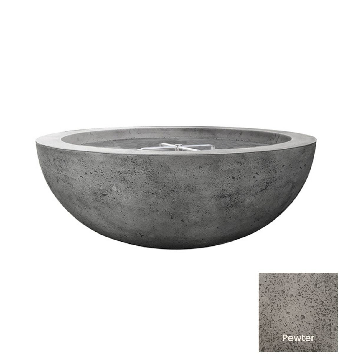 Fire Bowl 48 " Moderno 4 by Prism Hardscapes + Custom Cover (Lead Time 2-3 weeks)