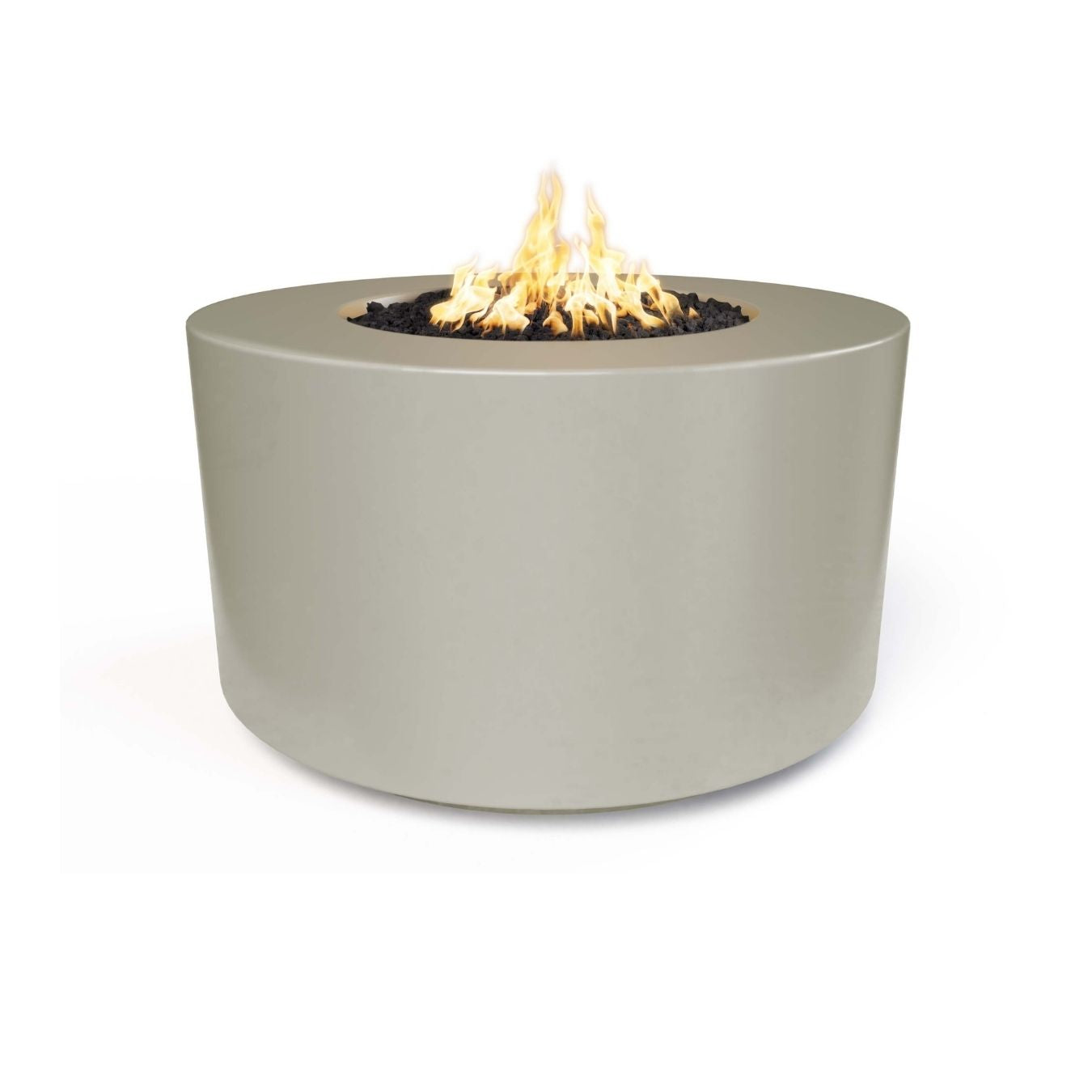 The Outdoor Plus 42" Florence Concrete Fire Pit - 24" Tall + Free Cover | Outdoor Heat Direct