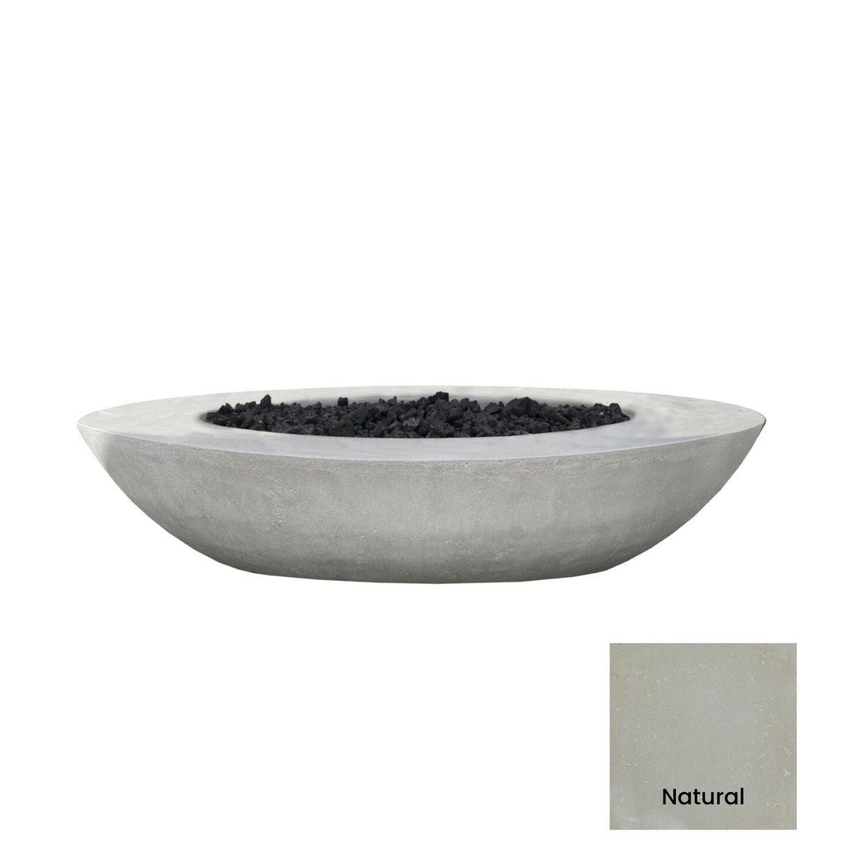 Prism Hardscapes 79" x 45" Ovale Fire Bowl + Free Cover | Outdoor Heat Direct