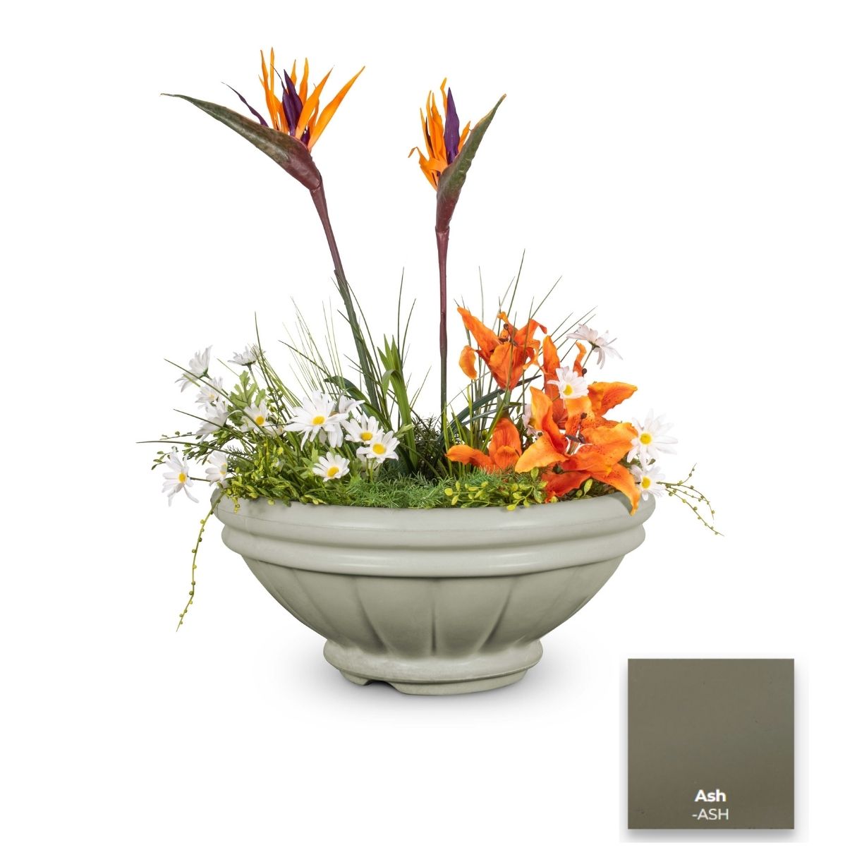 The Outdoor Plus Roma Concrete Planter Bowl | Outdoor Heat Direct
