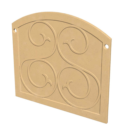 Arched GFRC Fireplace Protector Plate