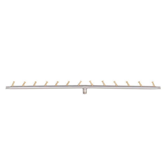 Linear Bullet Burner - Brass / Stainless Steel by The Outdoor Plus | Outdoor Heat Direct