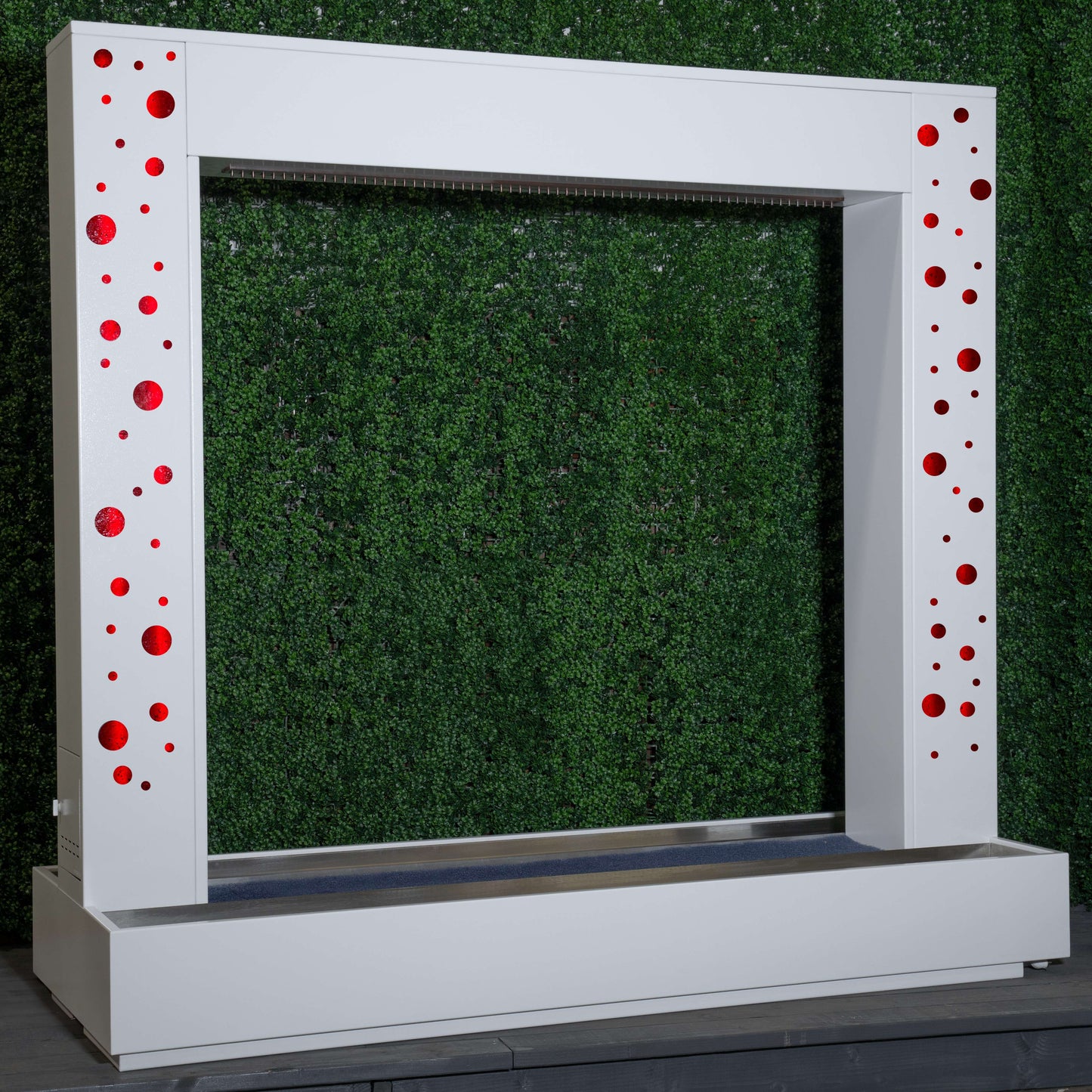 Paradise Waterfall - Metal Powder Coat - With Copper Rainfall Scupper by The Outdoor Plus | Outdoor Heat Direct | Outdoor Heat Direct