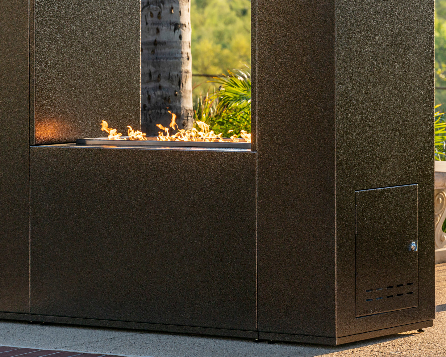 Williams Outdoor Fireplace - Powder Coated Metal by The Outdoor Plus | Outdoor Heat Direct