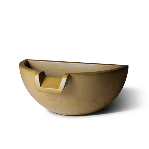 Slick Rock Concrete Spill Half Water Bowl