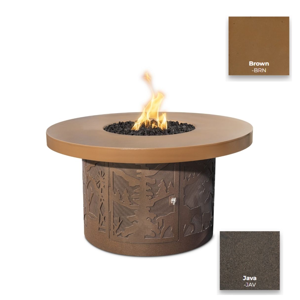 The Outdoor Plus Round Outback Fire Pit | Outdoor Heat Direct