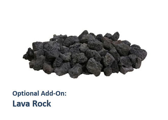 Slick Rock Concrete Lava Rock - 60 lbs. | Outdoor Heat Direct