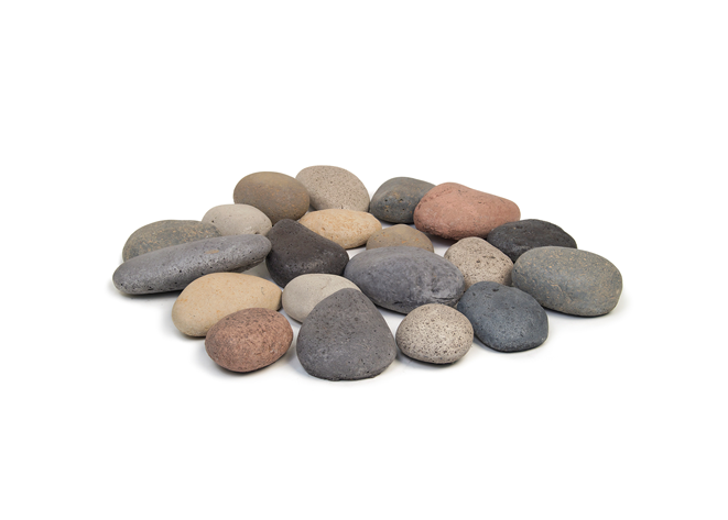 American Fyre Designs Designer River Rock Fyre Stones - 20 pc. | Outdoor Heat Direct