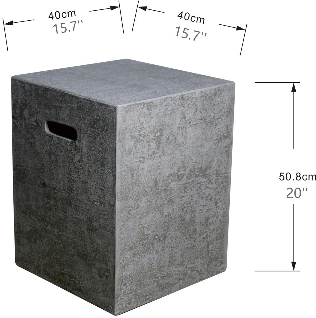 Elementi Square Tank Cover | Outdoor Heat Direct