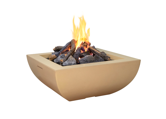 American Fyre Designs Bordeaux Square Fire Bowl + Free Cover | Outdoor Heat Direct