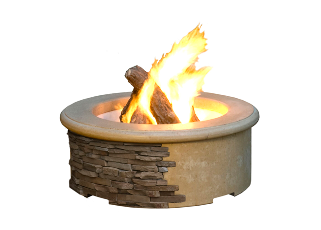 Contractor's Model Fire Pit with Electronic Ignition + Free Cover - American Fyre Designs | Outdoor Heat Direct
