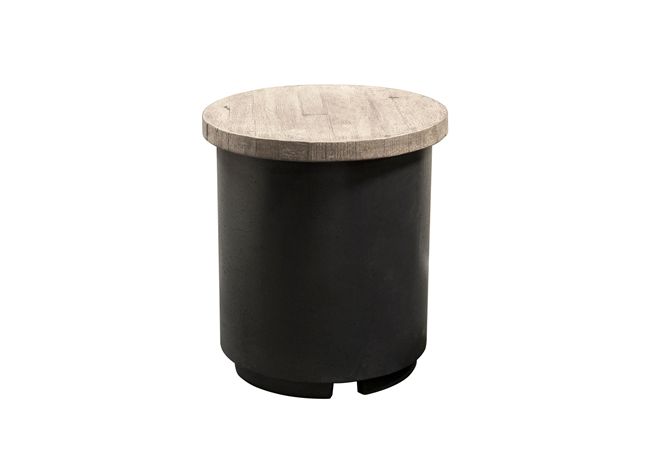 Reclaimed Wood Contempo Tank / End Table - American Fyre Designs | Outdoor Heat Direct