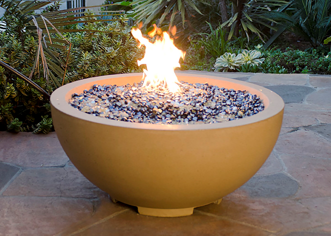 American Fyre Designs 32" Fire Bowl with Electronic Ignition + Free Cover - Outdoor Heat Direct