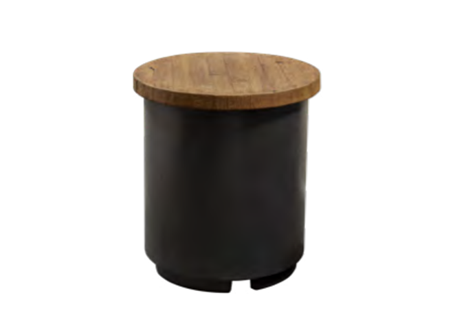 Reclaimed Wood Contempo Tank / End Table - American Fyre Designs | Outdoor Heat Direct
