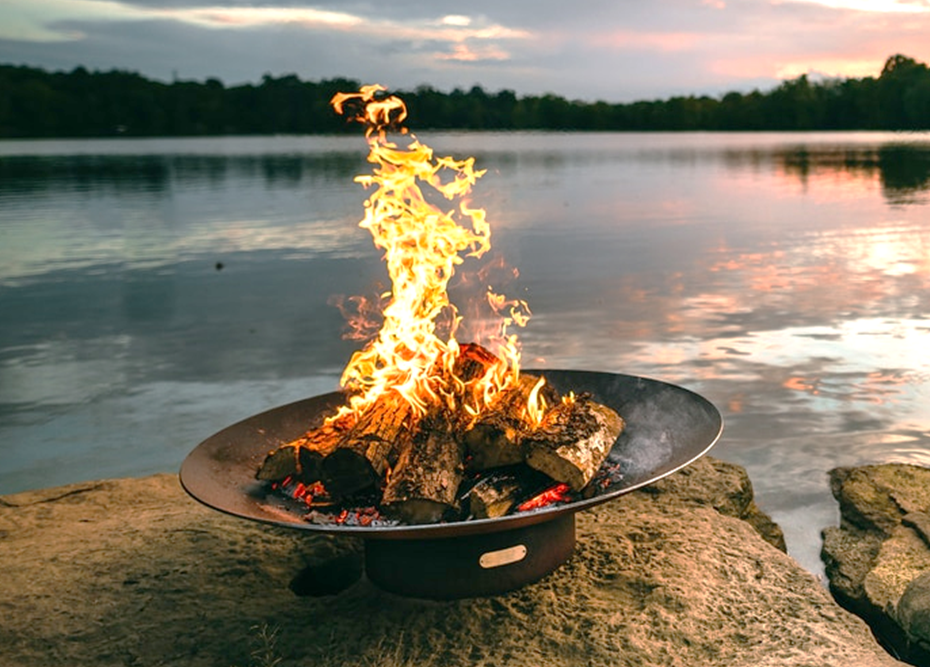 Fire Pit Art Asia Fire Pit + Free Weather-Proof Fire Pit Cover | Outdoor Heat Direct