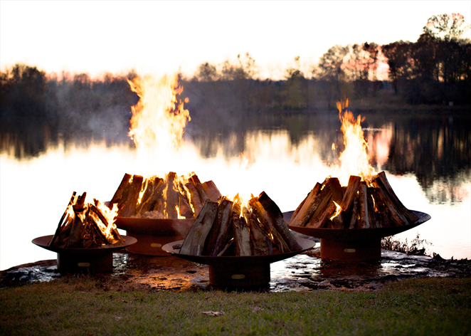 Fire Pit Art Asia Fire Pit + Free Weather-Proof Fire Pit Cover | Outdoor Heat Direct