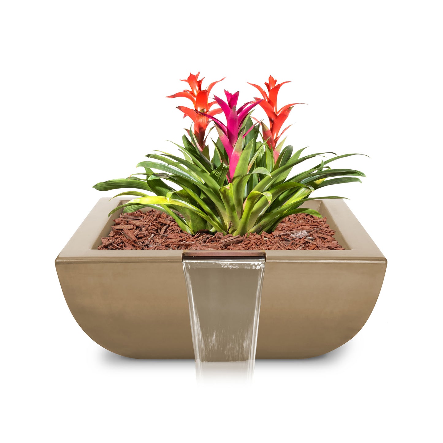 The Outdoor Plus Avalon Concrete Planter & Water Bowl | Outdoor Heat Direct