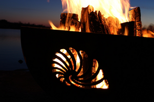 Fire Pit Art Beachcomber Fire Pit + Free Weather-Proof Fire Pit Cover - The Fire Pit Collection