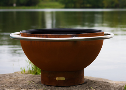 Fire Pit Art Bella Luna Fire Pit + Free Weather-Proof Fire Pit Cover | Outdoor Heat Direct