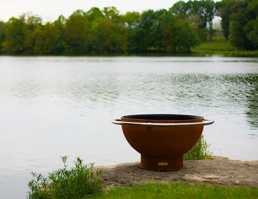 Fire Pit Art Bella Luna Fire Pit + Free Weather-Proof Fire Pit Cover  | Outdoor Heat Direct
