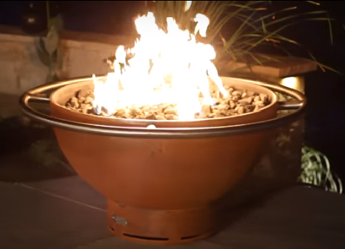 Fire Pit Art Bella Luna Fire Pit + Free Weather-Proof Fire Pit Cover | Outdoor Heat Direct