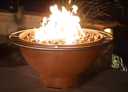 Fire Pit Art Bella Luna Fire Pit + Free Weather-Proof Fire Pit Cover | Outdoor Heat Direct