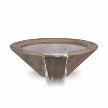Load image into Gallery viewer, The Outdoor Plus Cazo Wood Grain Concrete Water Bowl + Free Cover