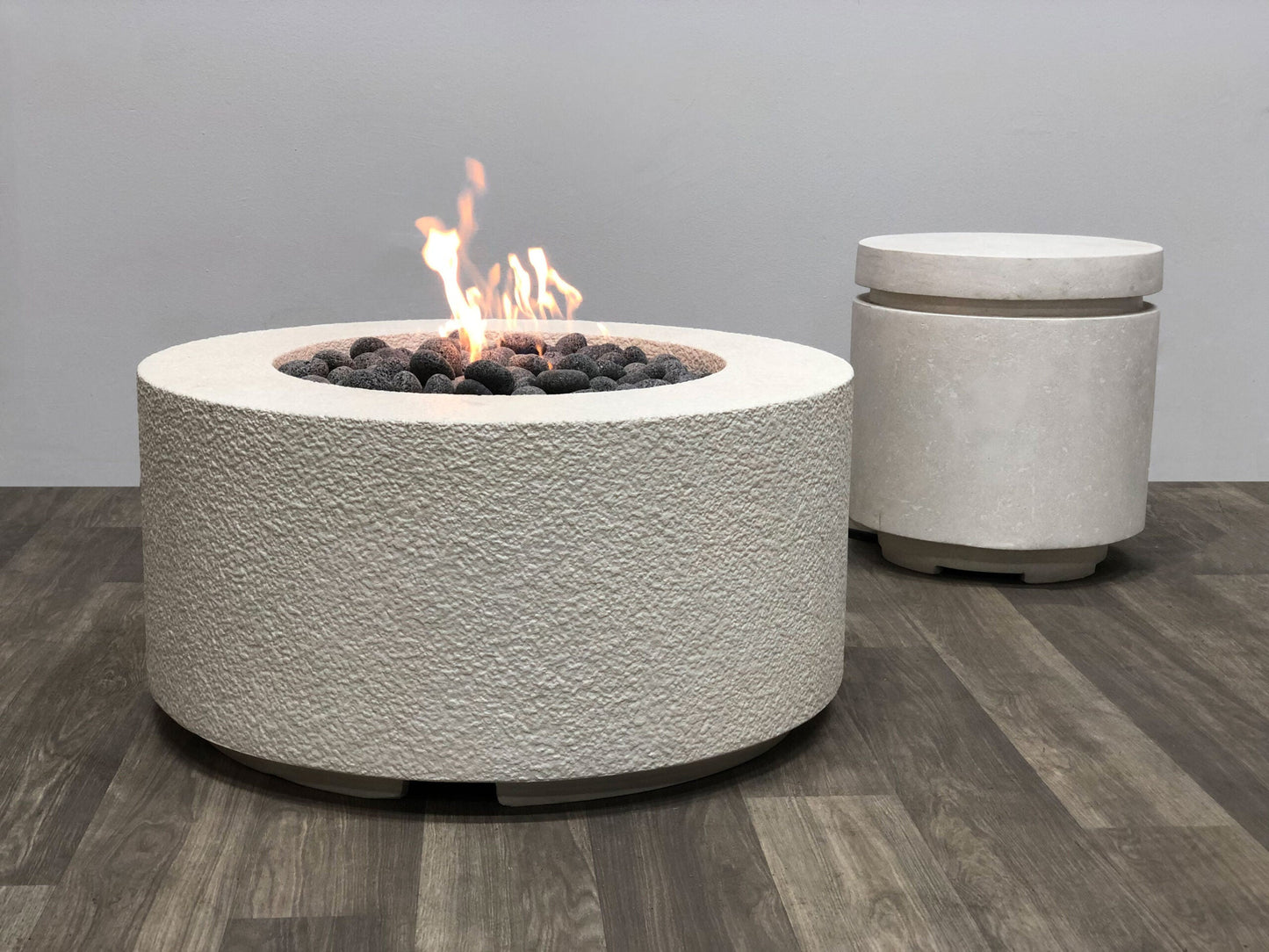 Prism Hardscapes 36" Cilindro Tuscany Fire Bowl + Free Cover | Outdoor Heat Direct
