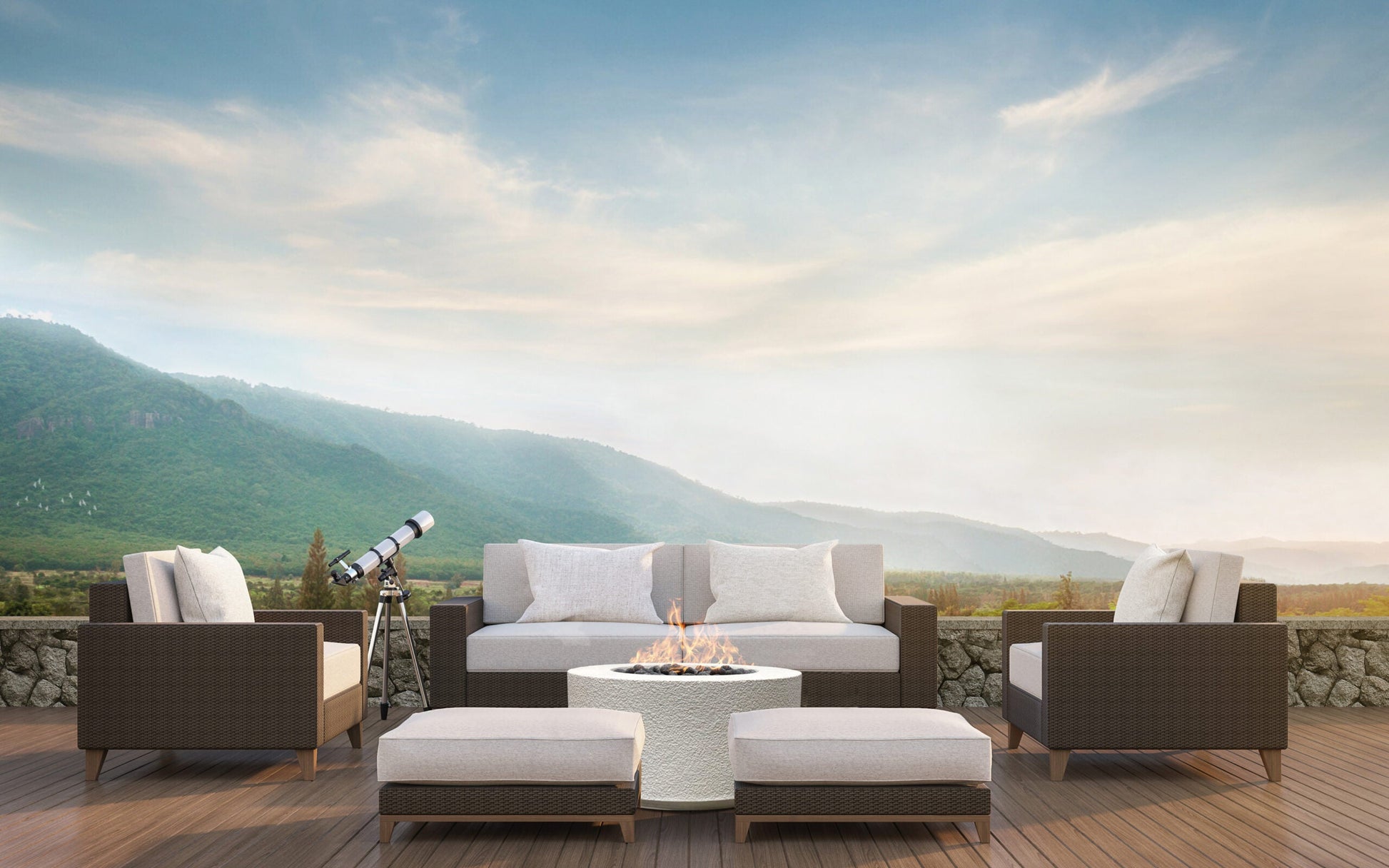 Prism Hardscapes 36" Cilindro Tuscany Fire Bowl + Free Cover | Outdoor Heat Direct
