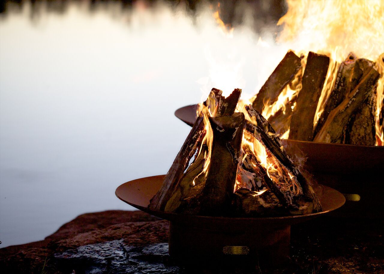 Fire Pit Art Asia Fire Pit + Free Weather-Proof Fire Pit Cover | Outdoor Heat Direct