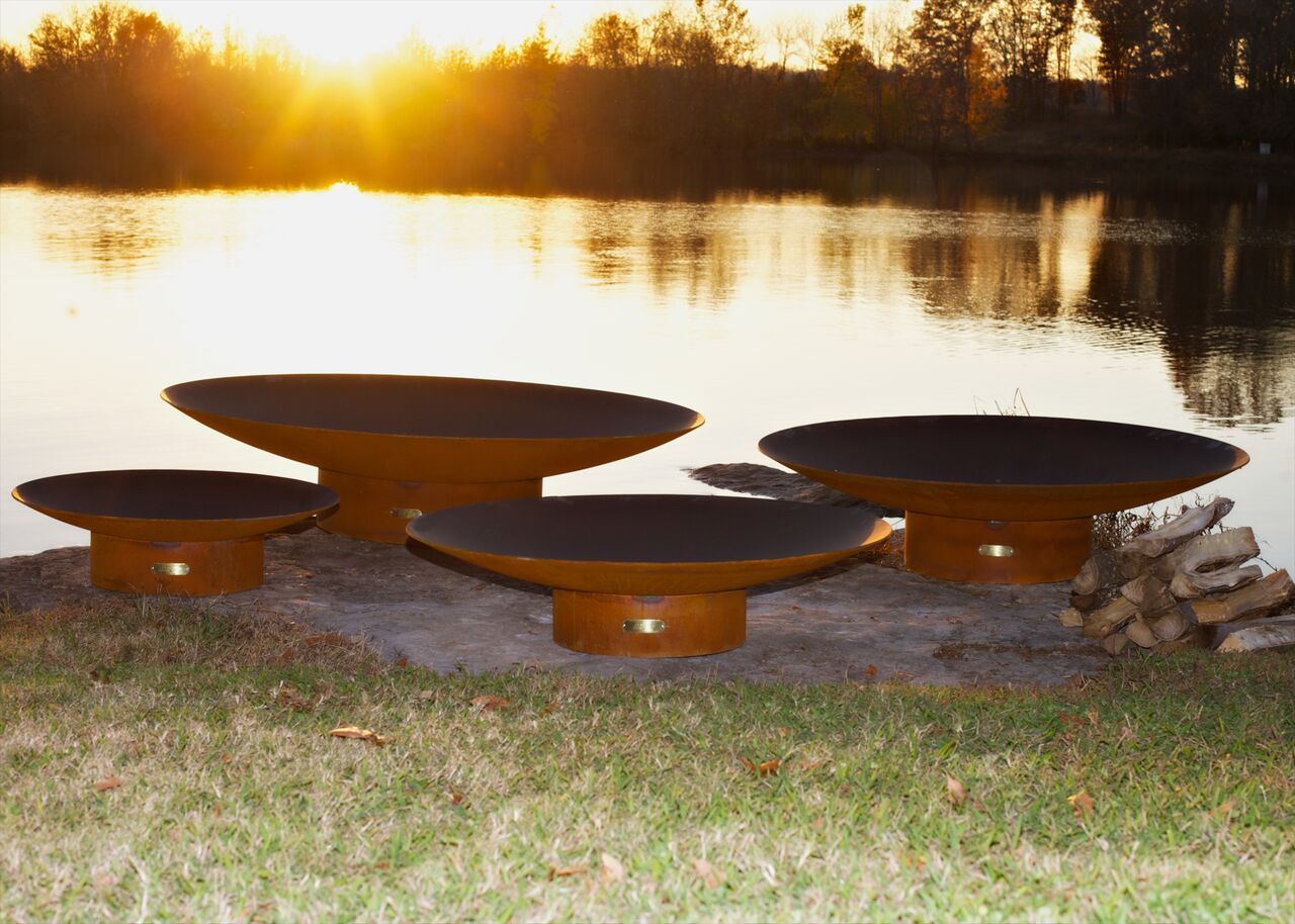 Fire Pit Art Asia Fire Pit + Free Weather-Proof Fire Pit Cover | Outdoor Heat Direct