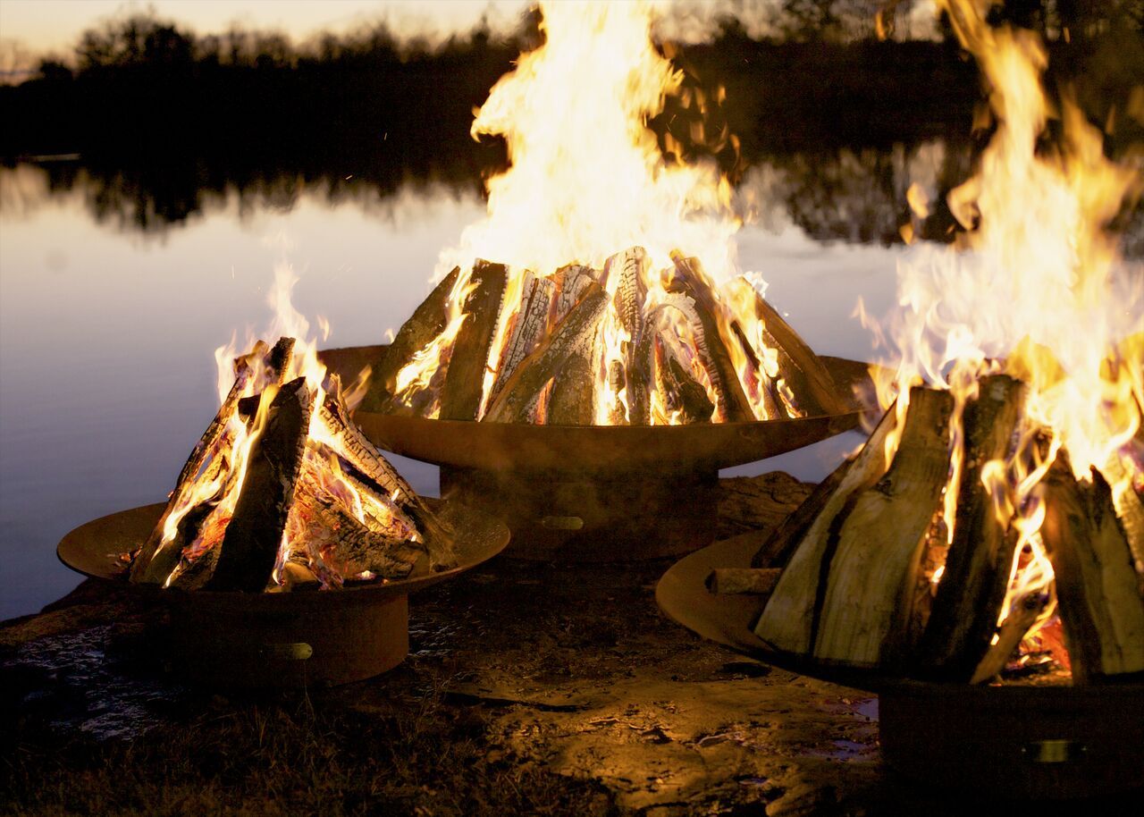 Fire Pit Art Asia Fire Pit + Free Weather-Proof Fire Pit Cover | Outdoor Heat Direct