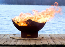 Load image into Gallery viewer, Fire Pit Art Manta Ray Fire Pit + Free Weather-Proof Fire Pit Cover - The Fire Pit Collection