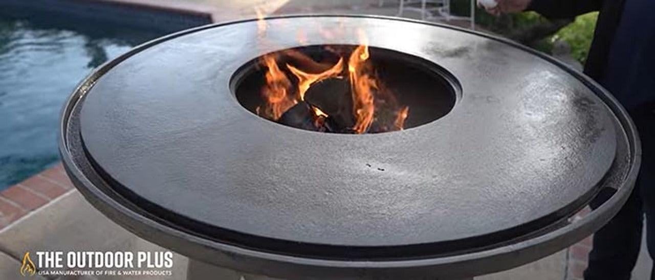 The Outdoor Plus Mojave Wood Burning Grill + Free Cover | Outdoor Heat Direct