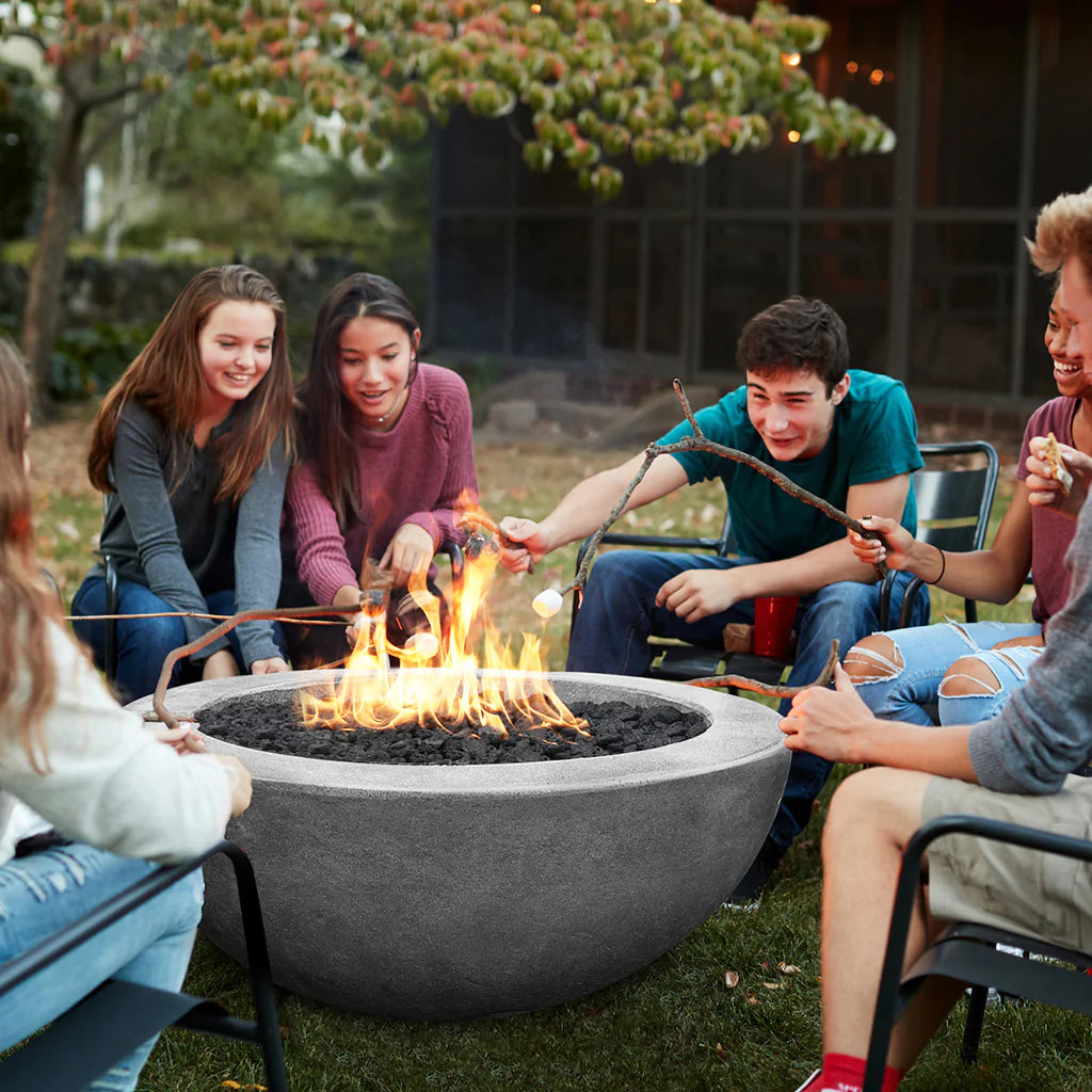 Fire Bowl 39" Moderno 8 by Prism Hardscapes+ Custom Cover(Lead Time 2-3 weeks)