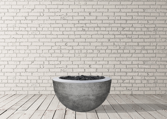 Fire Bowl 30" Moderno 3 by Prism Hardscapes+ Custom Cover(Lead Time 2-3 weeks)