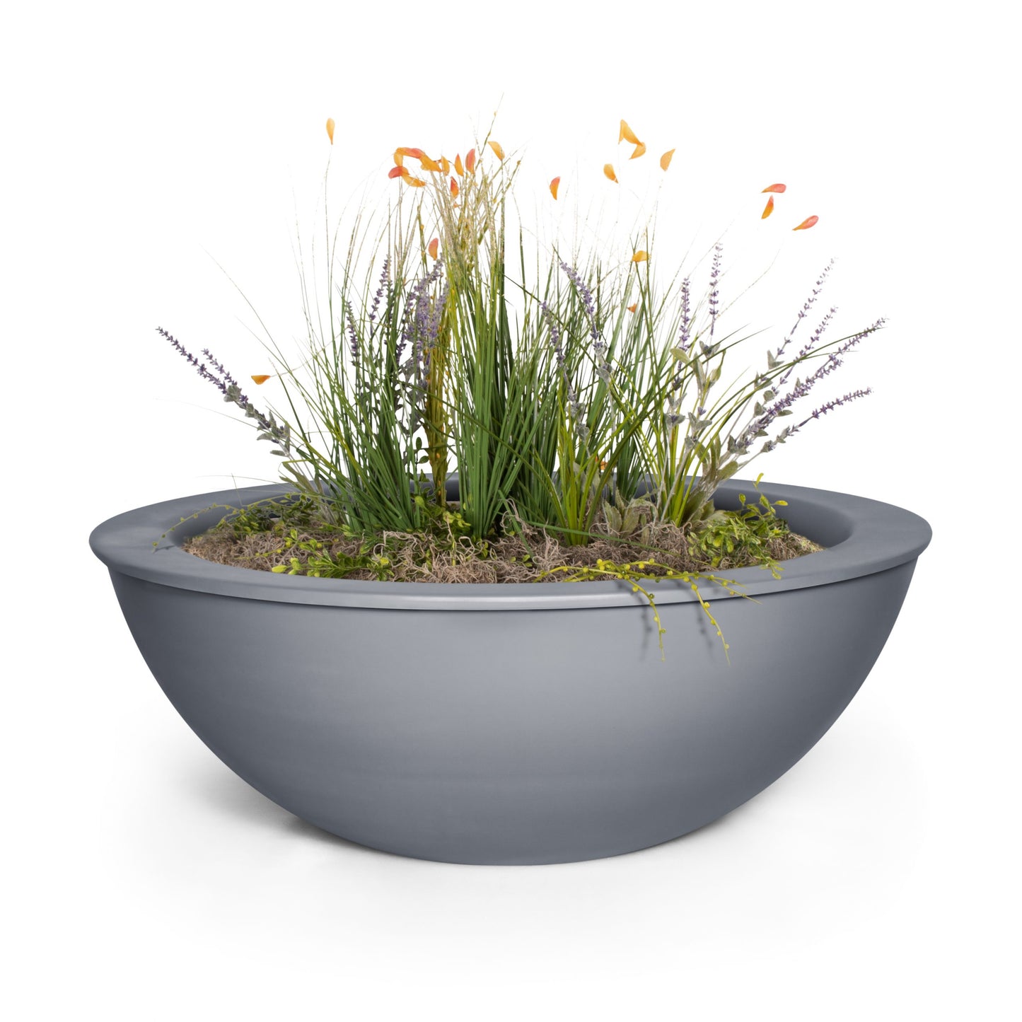 The Outdoor Plus Sedona Powdercoated Steel Planter Bowl | Outdoor Heat Direct